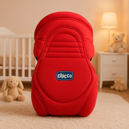 Chicco Baby Carrier Bag Red – Comfortable, Ergonomic & Safe for Newborns and Toddlers